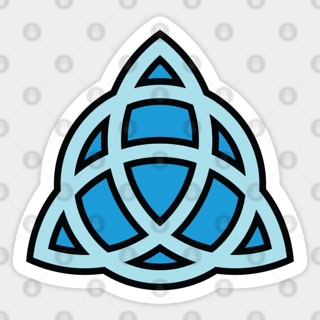 Trinity Knot - Triquetra Sticker by GalacticMantra